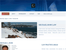 Tablet Screenshot of michaelrosslaw.com